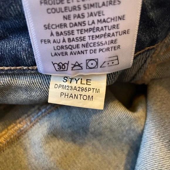 Dear John Women’s Playback Phantom Jean Denim Size 27 Mid Rise Straight Leg NWT